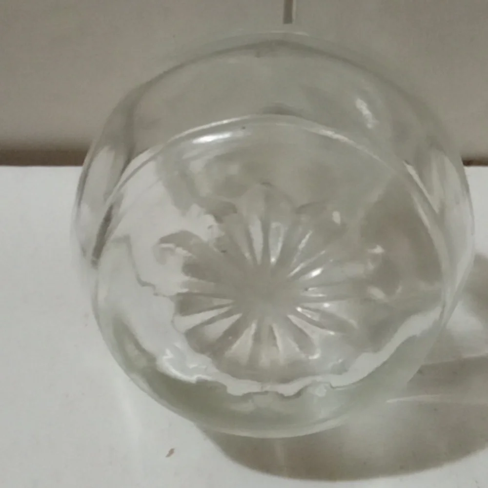 vintage Elegant Clear Glass Crown Royal Decanter